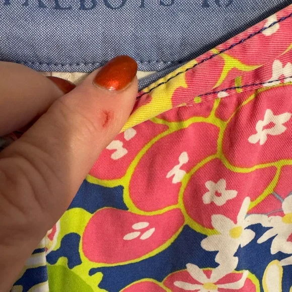 Talbots Colorful Tropical Print The WEEKEND Chino Shorts SIZE: 10 #H - Picture 5 of 8